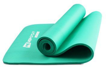 Мат для фитнеса и йоги Hop-Sport HS-N010GM 1см бирюзовый H-5902308222274 фото