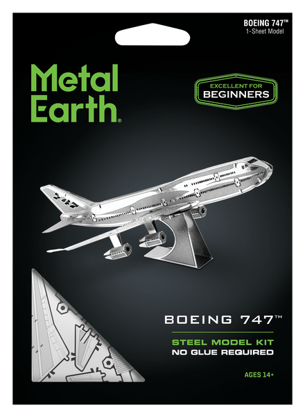 Металлический 3D конструктор "Boeing 747", Metal Earth, MMS004 TP-348 фото