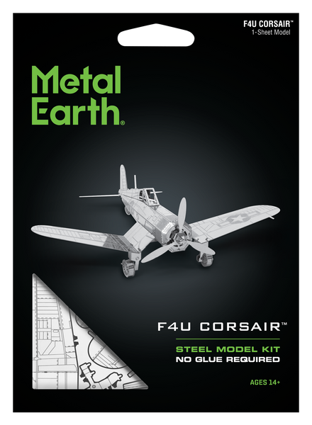 Металлический 3D конструктор "Самолет F4U Corsair", Metal Earth, MMS035 TP-378 фото