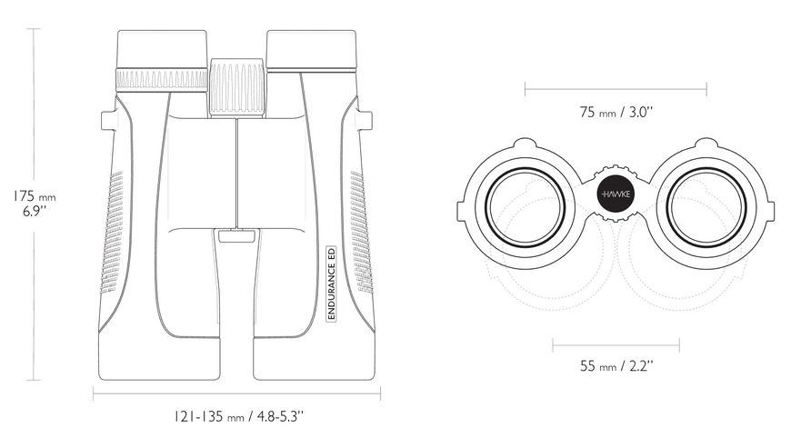 Бінокль Hawke Endurance ED Marine 7x50 Blue (36505) 930228 фото