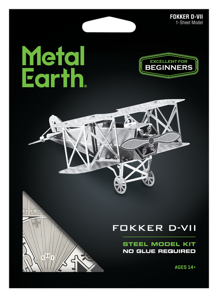 Металлический 3D конструктор "Истребитель Fokker D.VII", Metal Earth, MMS005 TP-349 фото