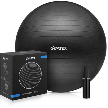 Фітбол Gymtek 65см чорний + насос H-5907766662532 фото