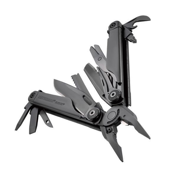 Мультиінструмент LEATHERMAN Surge BLACK, синтетичний чохол, картонна коробка STV-4000948 фото