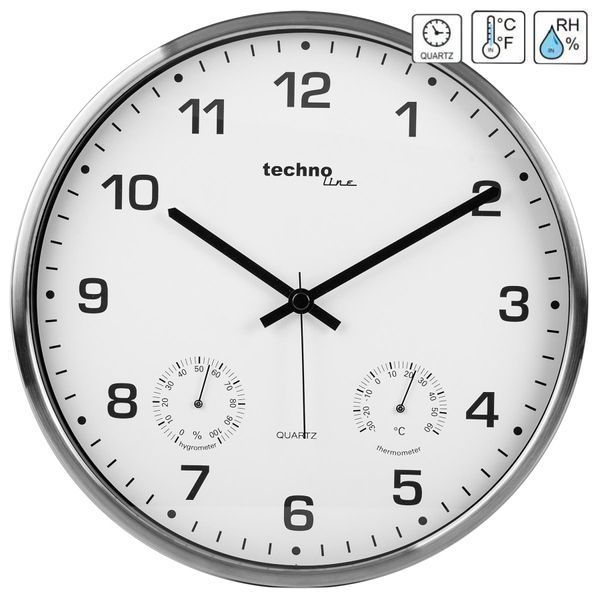 Часы настенные Technoline WT7980 White/Silver (WT7980) DAS302365 фото