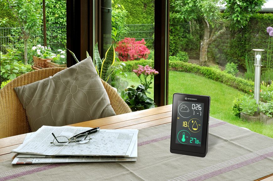 Метеостанція Bresser Colour weather station Temeo Life H Black (7008000CM3000) 925521 фото