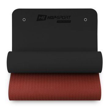 Фитнес-коврик с отверстиями Hop-Sport TPE 0,8см HS-T008GM черно-красный H-5902308228405 фото