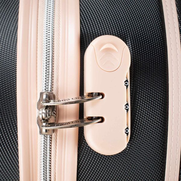 Валіза Semi Line 24" (M) Black/Pink Cream (T5671-3) DAS302671 фото