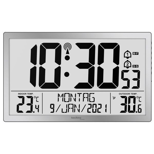 Часы настенные Technoline WS8113 Silver (WS8113) DAS302461 фото