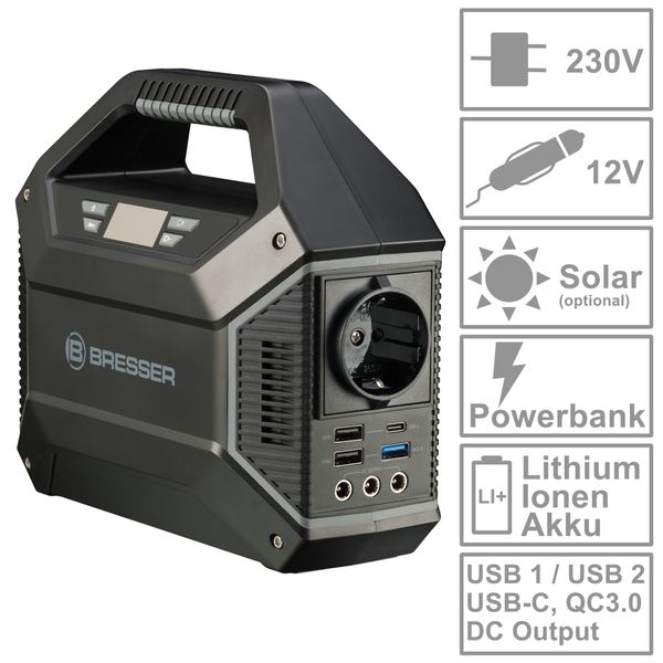 Портативна зарядна станція Bresser Portable Power Supply 100 Watt (3810000) 930154 фото