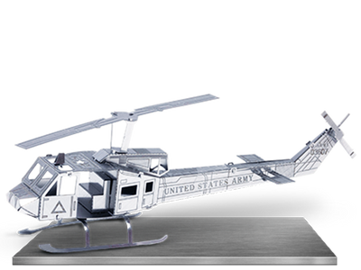 Металлический 3D конструктор "Вертолет Huey" TP-355 фото