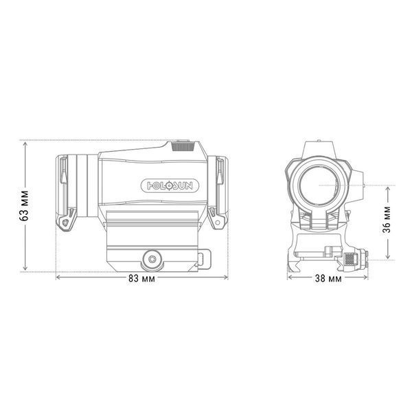 прибор коллиматорный HOLOSUN HE515CT-GR OPT-747015 фото