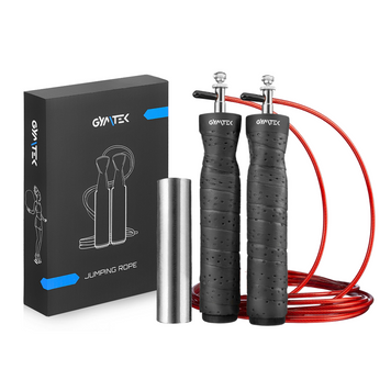 Скакалка Gymtek швидкісна з обтяжувачем, на підшипниках H-5907766663980 фото