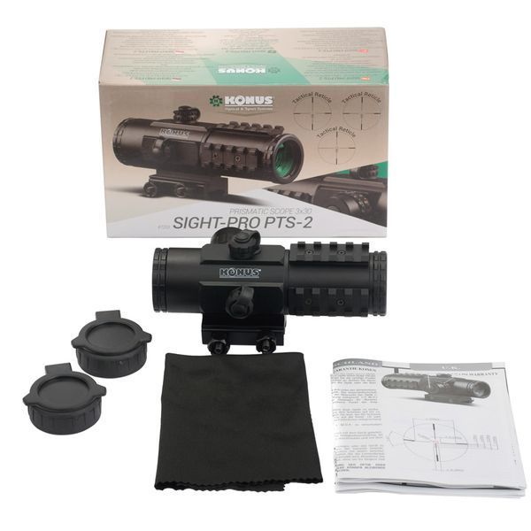 Коліматорний прилад KONUS SIGHT-PRO PTS2 3x30 (призматичний) OPT-7203 фото