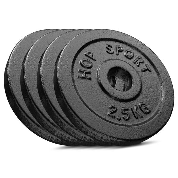 Сет из металлических дисков Hop-Sport Strong 4x2,5 кг. H-UT-00000554 фото