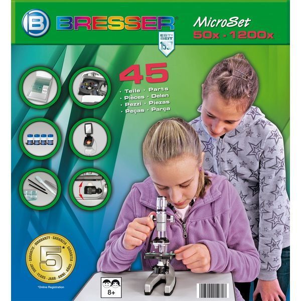 Мікроскоп Bresser Junior 300x-1200x з кейсом (8851000/14459) 1336 фото