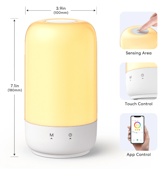 Розумна настільна WiFi лампа Ambient Light Meross MSL450HK(EU) VIA-99-00014794 фото