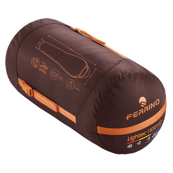 Спальний мішок Ferrino Lightec SM 1100 Lady/-3&deg;C Nut/Yellow Left (86649INN) 928103 фото