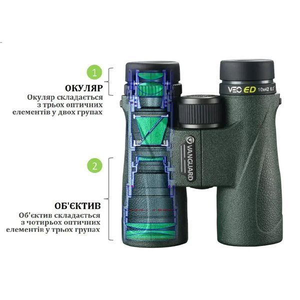 Бінокль Vanguard VEO ED 12x50 WP (VEO ED 1250) DAS301673 фото