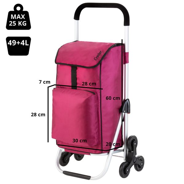 Сумка-візок ShoppingCruiser Stairs Climber 53 Fuchsia (604353)м 927302 фото