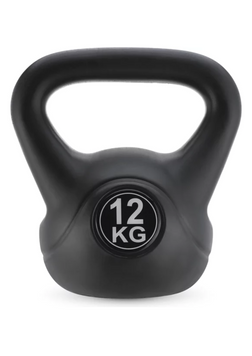 Гиря вінілова Gymtek 12 кг чорний H-5907766665601 фото