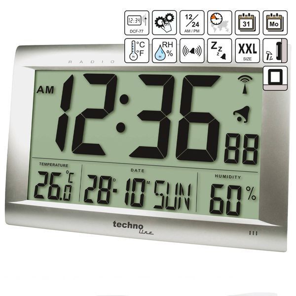 Часы настенные Technoline WS8009 Silver (WS8009) DAS301206 фото