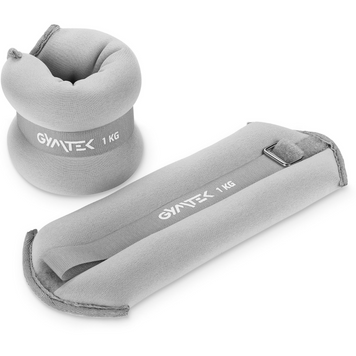 Обважнювачі Gymtek для рук і ніг 2 х 1 сірий H-5907766664536 фото