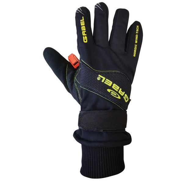 Рукавиці для скандинавської ходьби Gabel Wind Tech N.C.S. Black/Green M (8015012100008) DAS301171 фото