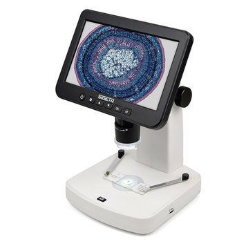 Цифровий мікроскоп SIGETA Numeric Pro 10x-300x 5 MP 7" LCD OPT-65512 фото