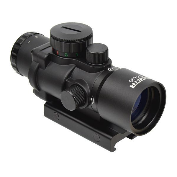Призматический прибор SIGETA Prismatic 3.5x30 Mildot Red/Green/Blue OPT-65713 фото