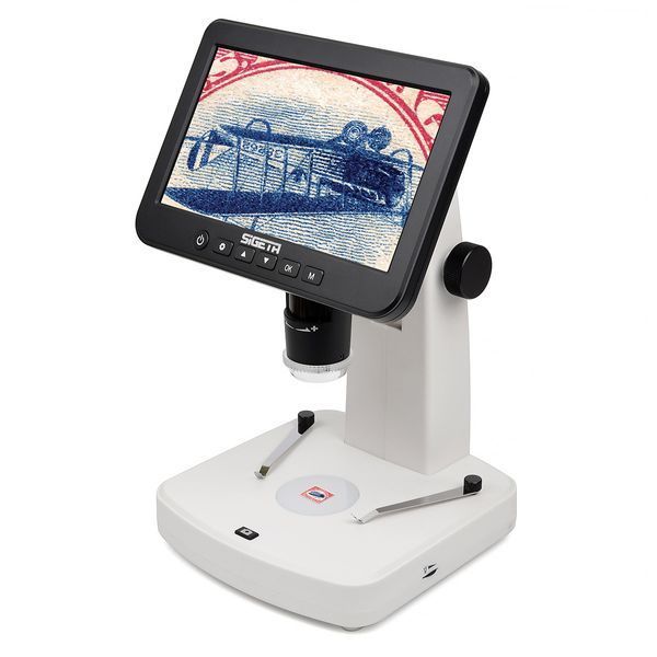 Цифровий мікроскоп SIGETA Numeric Pro 10x-300x 5 MP 7" LCD OPT-65512 фото