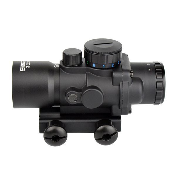 Призматический прибор SIGETA Prismatic 3.5x30 Mildot Red/Green/Blue OPT-65713 фото