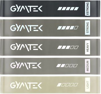 Набор резинок для фитнеса Gymtek 0,5-30кг серый H-5905884426708 фото