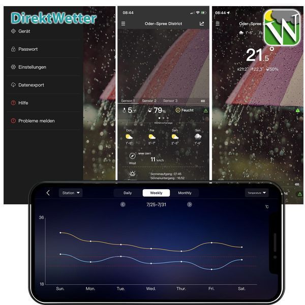 Метеостанція Technoline DirektWetter WD2000 Silver (WD2000) DAS302449 фото