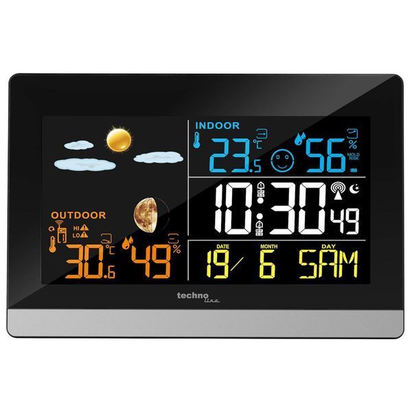 Метеостанція Technoline WS6455 Black/Silver (WS6455) DAS302456 фото